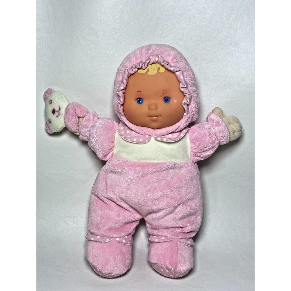 Dolls by Berenguer Lil Hugs Plush Body Vinyl Face Rattle‎ Crinkle Arm Stuffed